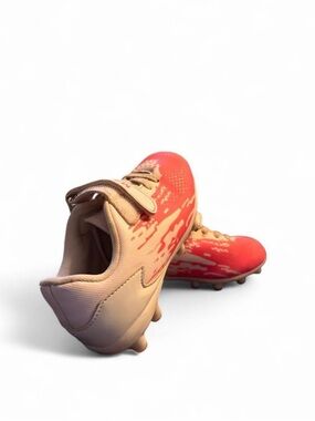 Youth Soccer Cleats in Coral and Peach